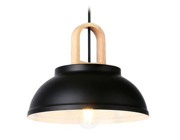 Подвесной светильник в стиле лофт 1*Е27 TR8192 BK/LW чёрный/светлое дерево Traditional Ambrella