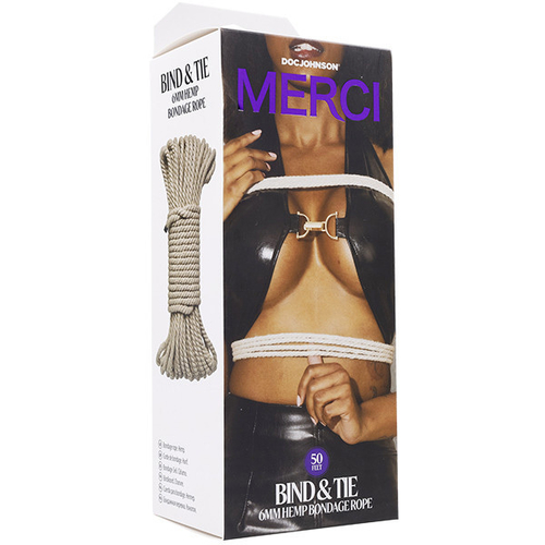 Верёвка для связывания и фиксации 15,24м Doc Johnson Bind&Tie 2404-23-BX