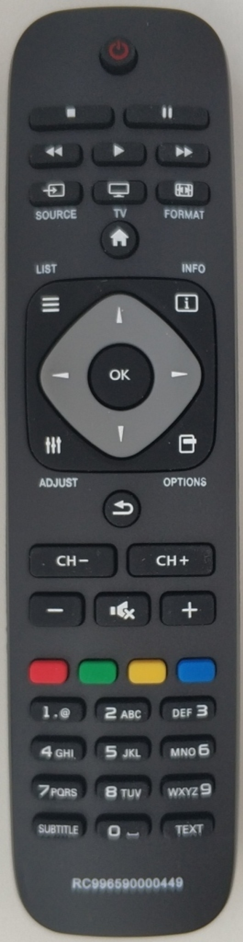 Пульт для Philips RC996590000449 (YKF308-001) / 9965 9000 0449 / 996590000449