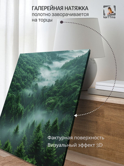 Картина Гора над ручьем интерьерная 50x70см 1шт.