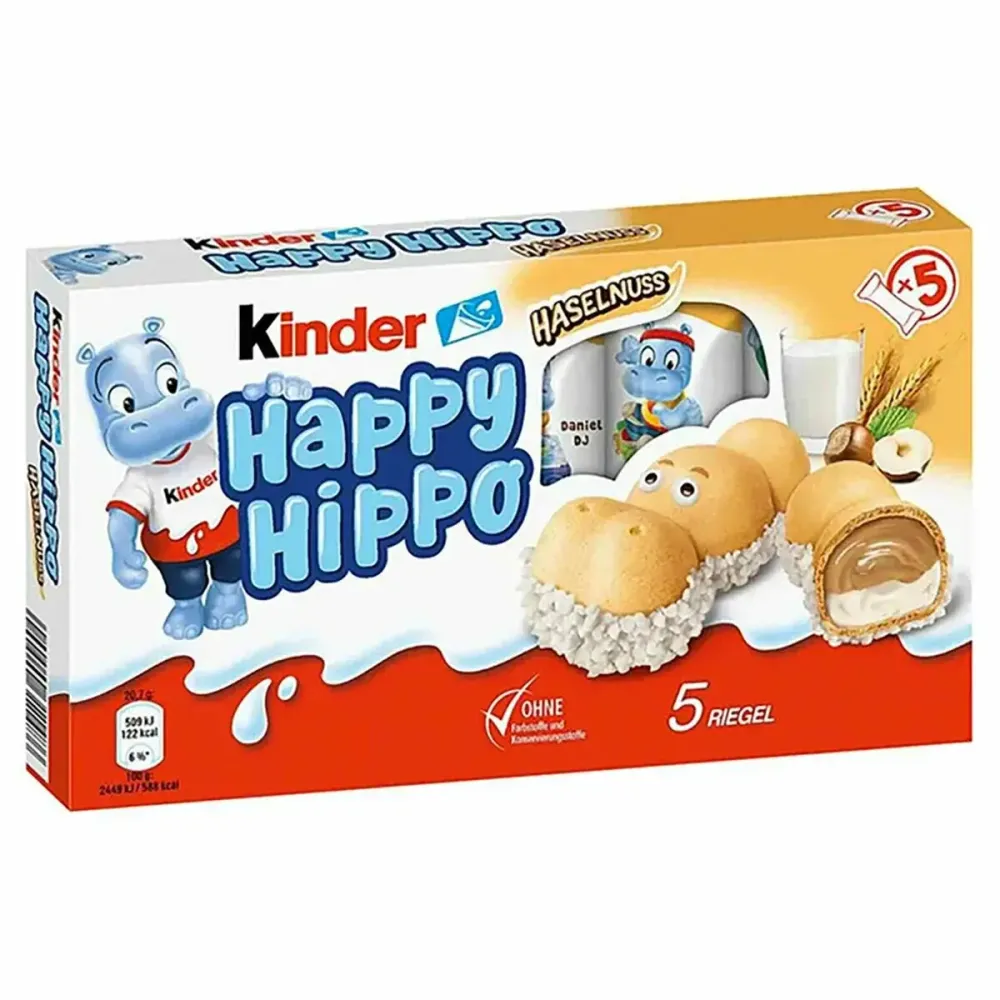 Печенье Киндер Хеппи Хиппо с фундуком 103,5г