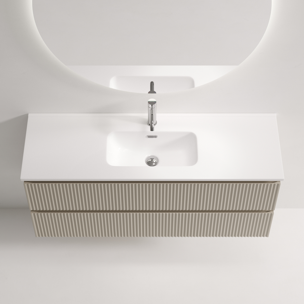 Тумба подвесная Sancos Snob R 1195х390х500, Beige Soft, SNR120/39CE, арт. SNR120/39CE