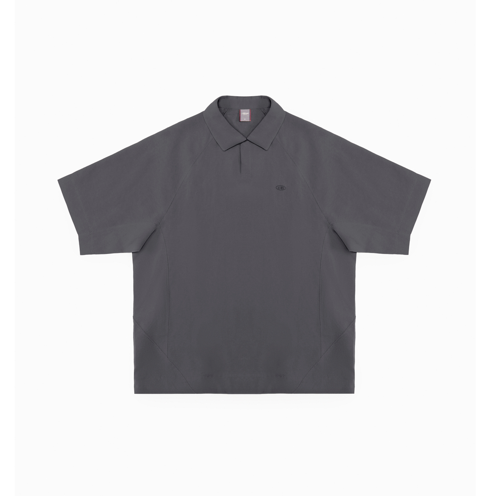 Футболка Blue Monte Polo-Neck T-Shirt "Rock Cliff Gray"