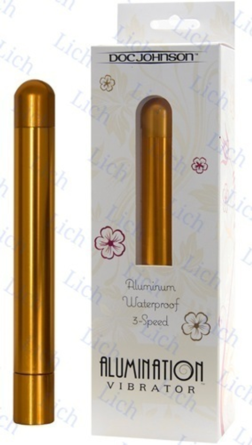 Золотой вибратор из алюминия ALUMINATION