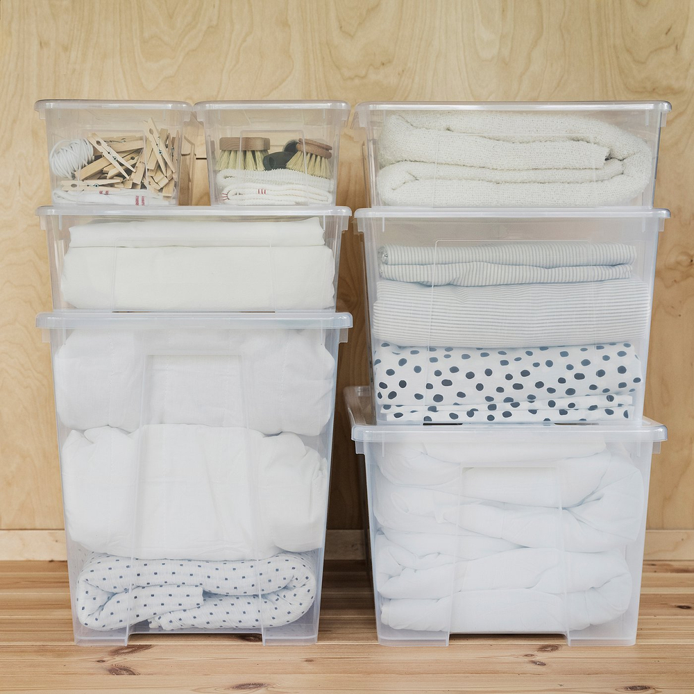 IKEA SAMLA  (ИКЕА САМЛА)  -  Контейнер - прозрачный 39x28x14 см/11 л