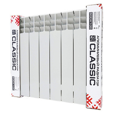 Алюминиевый радиатор STI Classic 500/100 (S500A2) 10 сек.