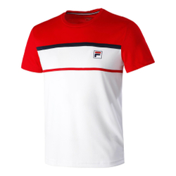 Мужское теннисное поло Fila Steve T-Shirt Men - White, Red