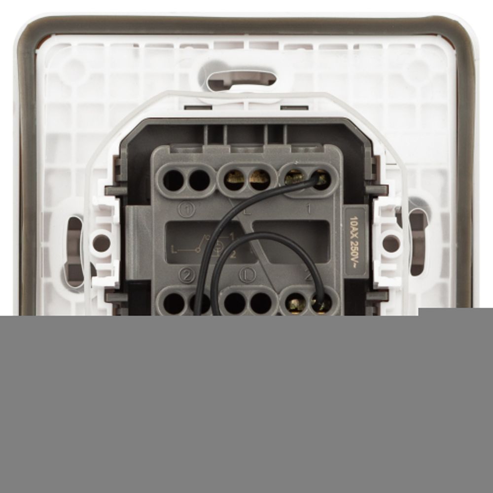 Переключатель ЭРА Эксперт 11-1527-01 с подсветкой IP55 10АХ-250В СУ белый | Эра Эксперт
