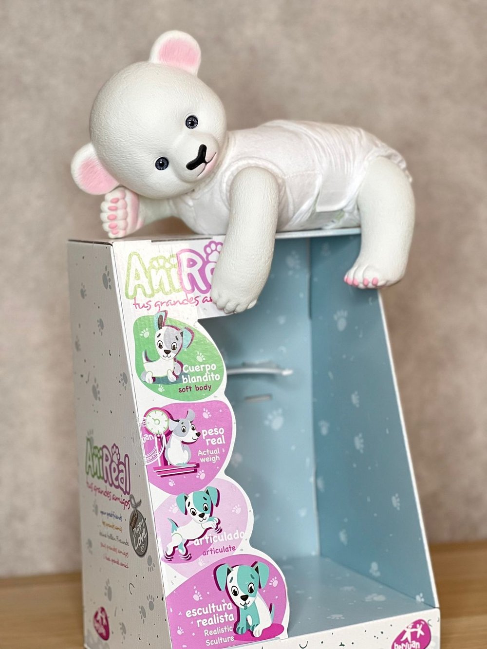 Игрушка мягконабивная 35см АниРеал Медвежонок (60160)