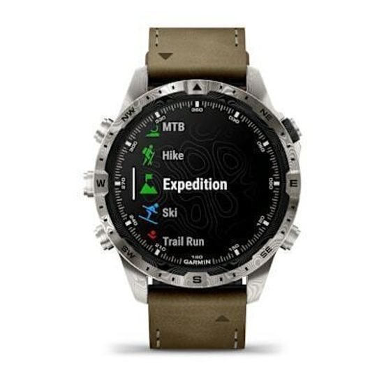 Люксовые мультиспортивные часы Garmin MARQ Adventurer (Gen 2) – Damascus Steel Edition 010-03393-31
