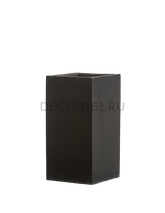 Кашпо TREEZ Effectory Black Stone Высокий куб Антрацит 31х31 см, в-97 см 1/1 41.33-12-22-086-BLCK-097