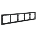 Рамка пластиковая на 5 постов, (графит) Voltum S70 VLS100507