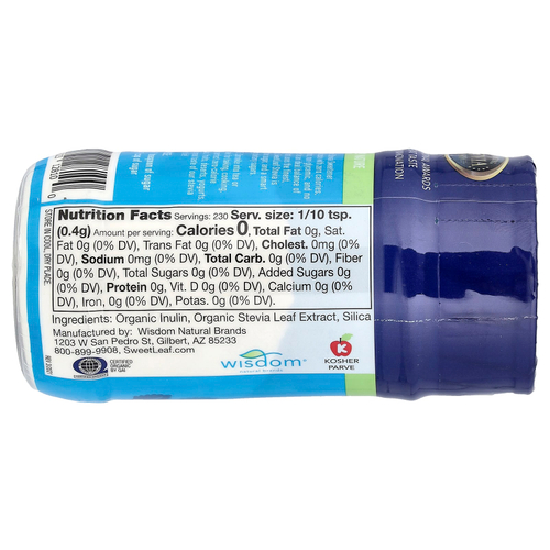 SweetLeaf Stevia, Органический подсластитель на основе стевии, 92 г (3,2 унции)