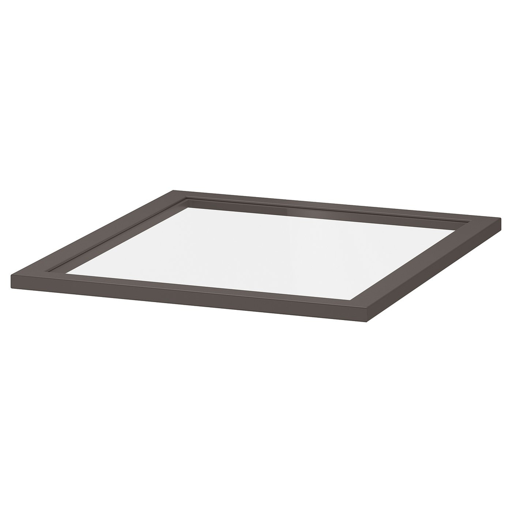 IKEA KOMPLEMENT  (ИКЕА КОМПЛЕМЕНТ)  -  Полка стеклянная - тёмно-серый 50x58 см