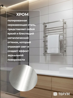 Полотенцесушитель Европа 80х50 хром