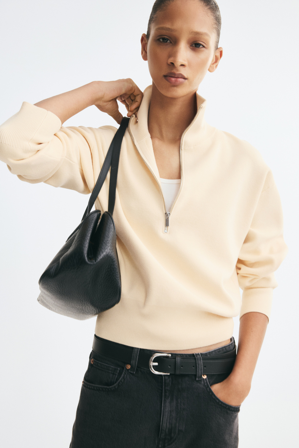 Тонкий свитер на молнии - H&M