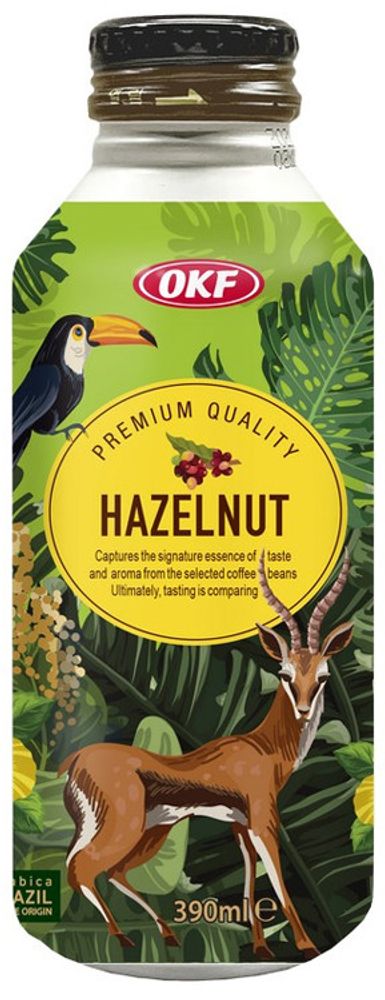 Кофейный напиток OKF Hazelnut "Лесной Орех" 0.39 - банка