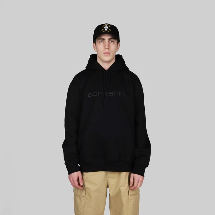 Толстовка мужская Carhartt WIP Hooded Sweatshirt артикул:I030230_black - купить в магазине Дайс