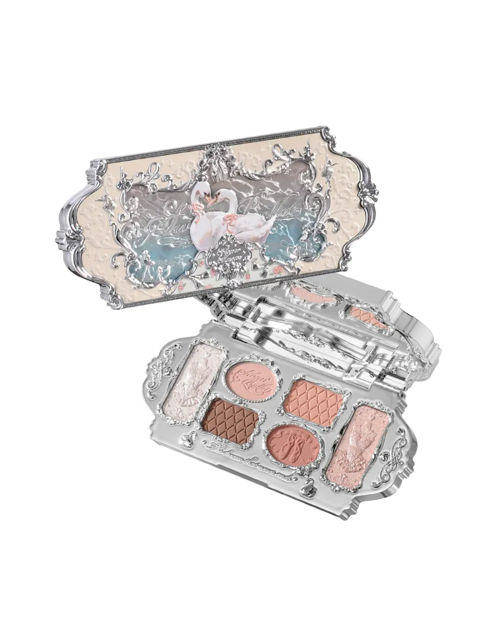 Палетка теней Flower Knows Swan Ballet 6-Color Makeup Palette - 01 White Swan