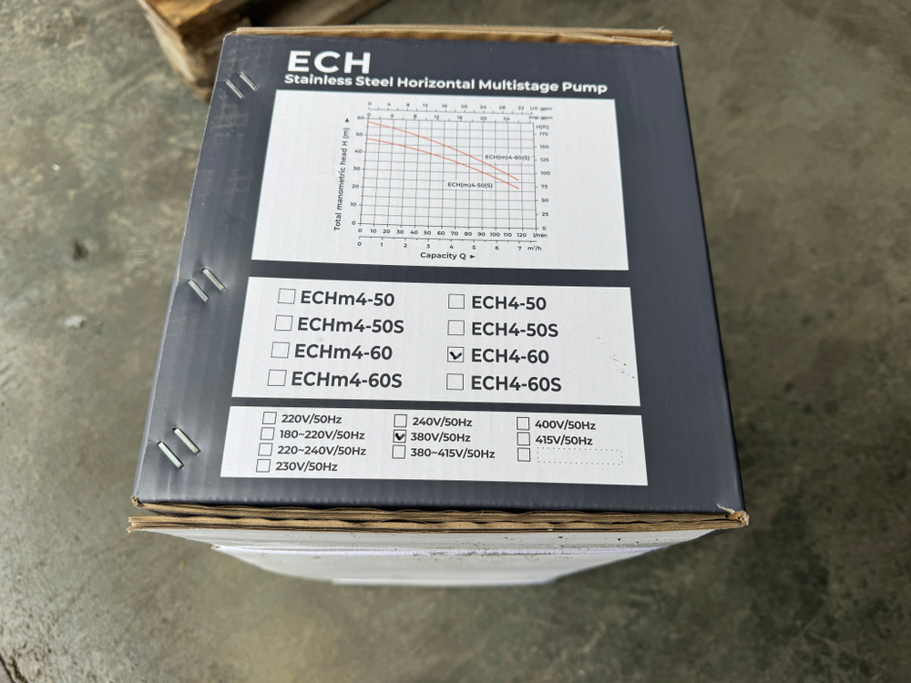 Насос центробежный многоступенчатый LEO модель ECH4-60 (380В)