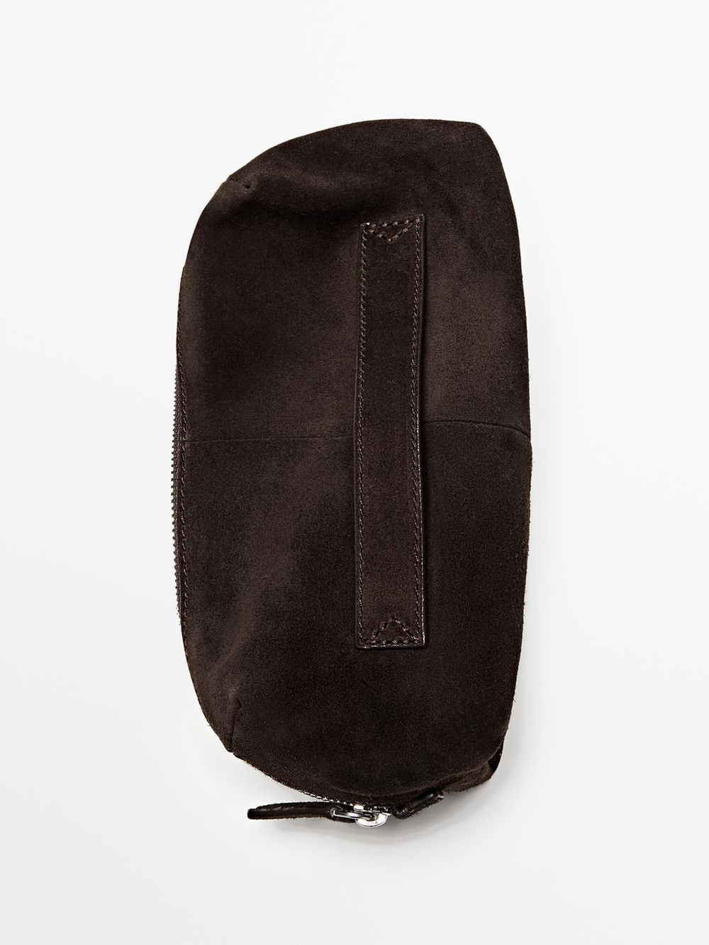 Massimo Dutti Несессер из кожи и замши, коричневый