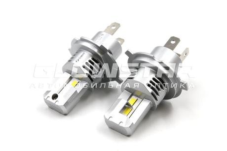 Cветодиодные лампы H4 Sariti E4S с вентилятором, 12V, 25W, 5500K (комплект, 2шт)