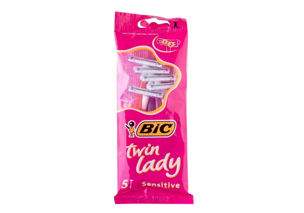 Станки одноразовые для бритья BIC Твин Леди 5 шт/уп