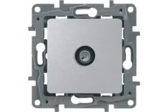 Розетка TV Legrand Etika оконечная алюминий 25625