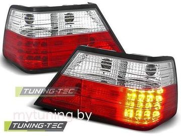 Задние фонари Mercedes E W124 red white led
