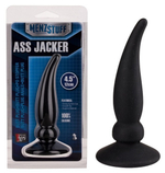 Чёрная пробка ASS JACKER для анальной стимуляции - 12 см. (Цвет: черный)
