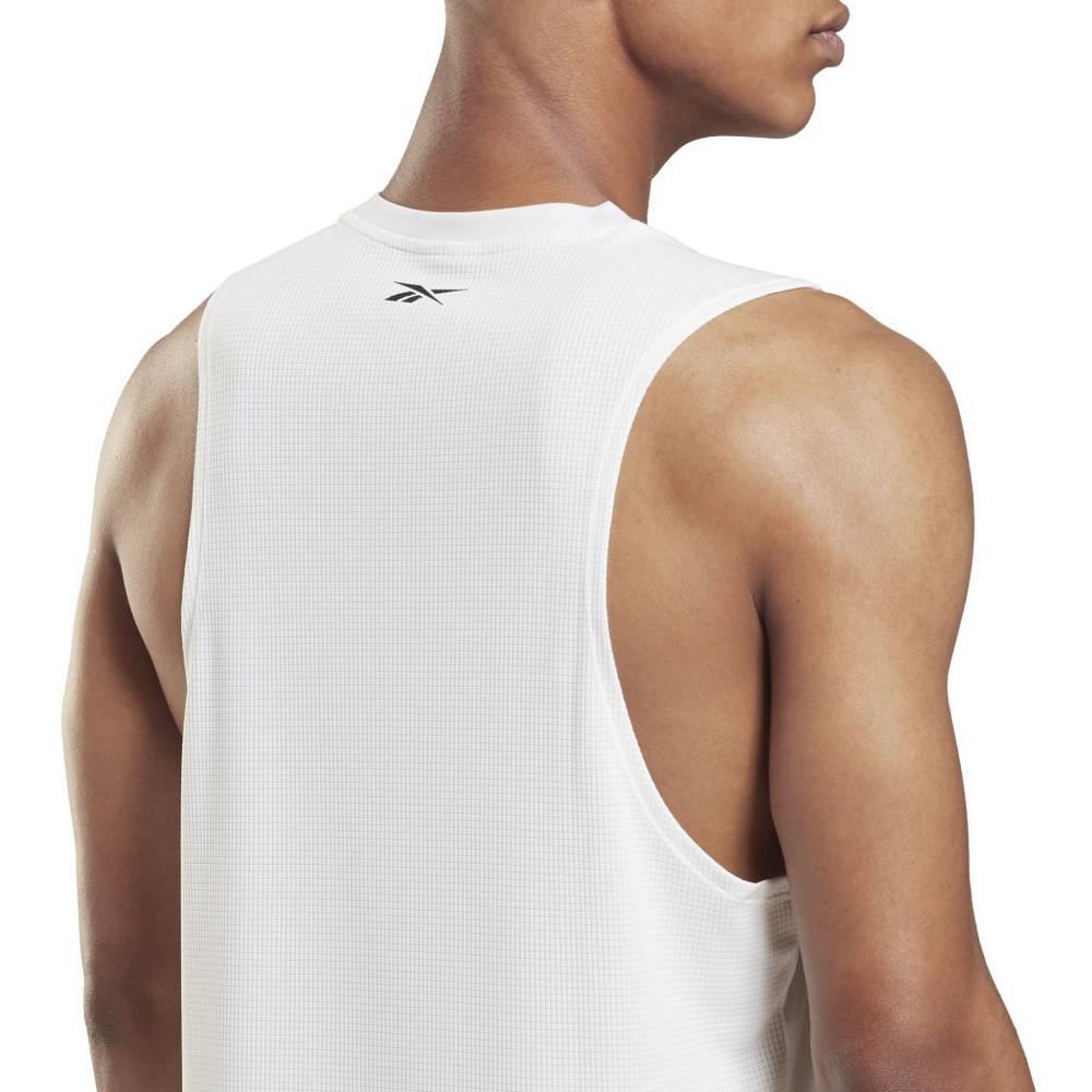 Мужская теннисная футболка Reebok Les Mills Knit Tank Top M - белый