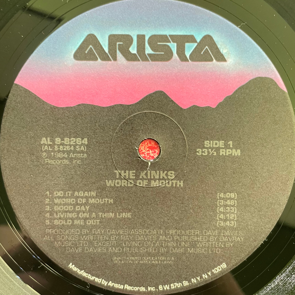 Виниловая пластинка The Kinks ‎– Word Of Mouth LP