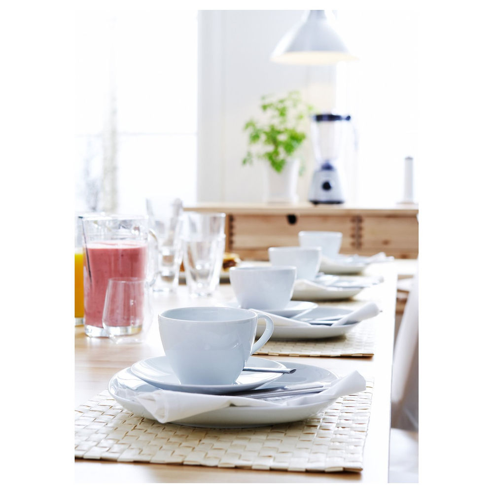 IKEA VÄRDERA  (ИКЕА ВЭРДЕРА)  -  Кофейная чашка с блюдцем - белая 20 сл