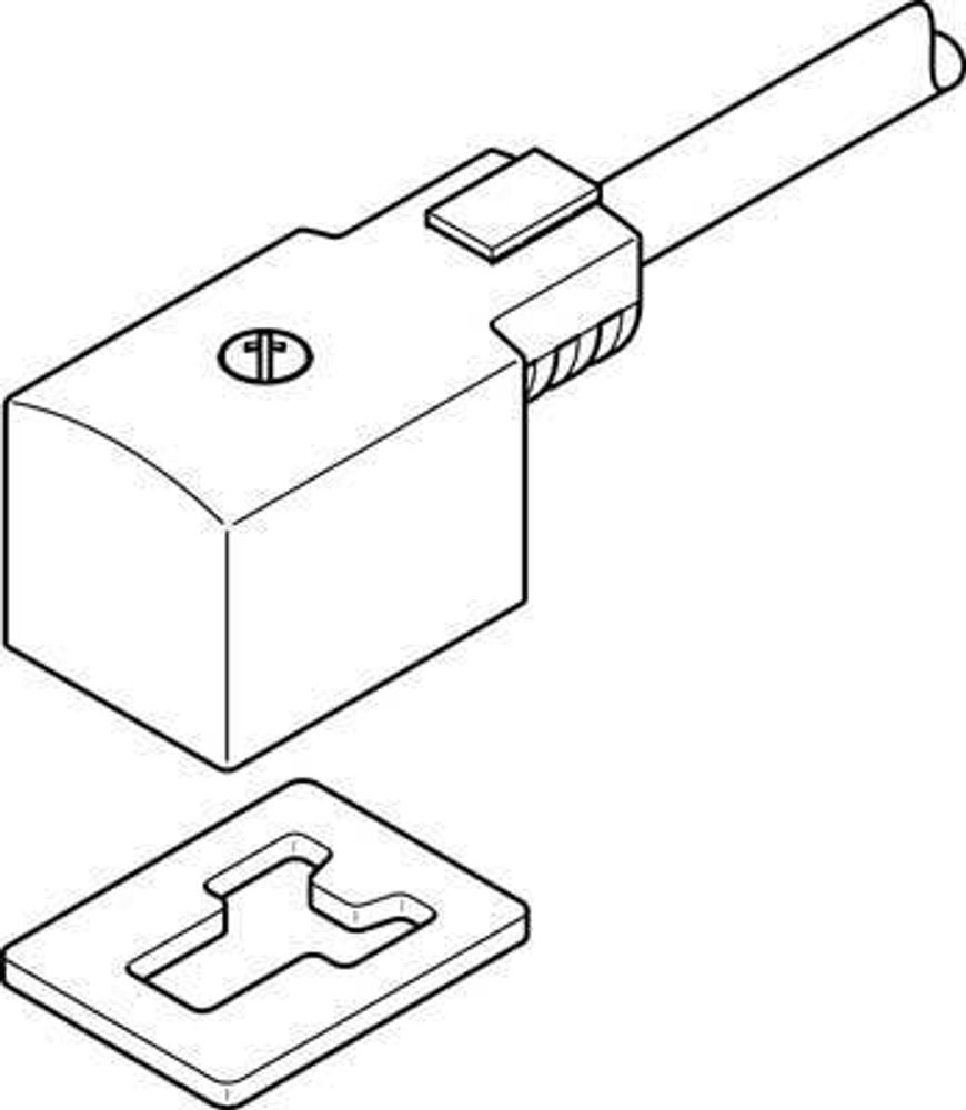 KMV-1-230AC-2,5 Штекерная розетка с кабелем KMV-1-230AC-2,5 Штекерная розетка с кабелем