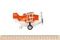 Самолет металический инерционный Same Toy Aircraft оранжевый со светом и музыкой SY8012Ut-1