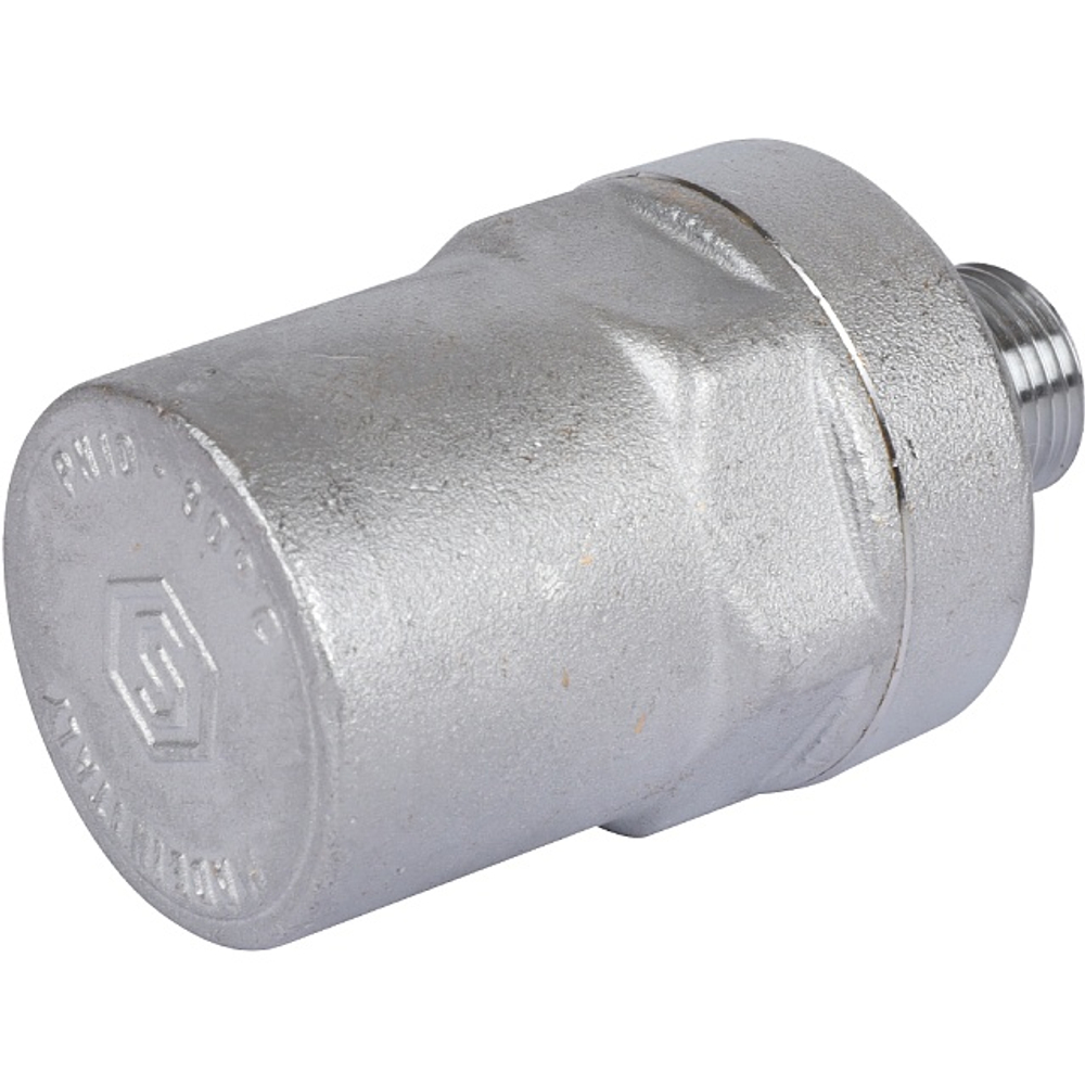 Компенсатор гидроударов STOUT - 1/2" (НР, PN10, Tmax 90°C, латунь никелированная)