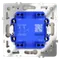 Выключатель двухклавишный Voltum S70 Сталь VLS020105