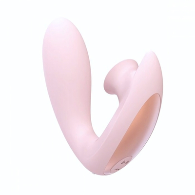 Розовый вибратор для G-точки Irresistible Desirable с бесконтактной клиторальной стимуляцией (Цвет: розовый)