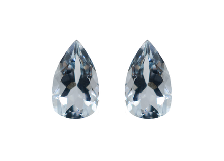 Аквамарин пара (груша 1.52 ct)