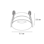 Точечный встраиваемый светильник Arte Lamp DUCRE MINI A7095PL-1BK, 1хG5.3