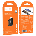 Переходник Hoco UA31A Lightning (папа) на USB (мама) черный