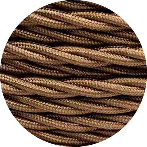 Провод витой ретро Бронза глянец BIRONI B1-424-073 / 2х1,5