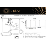 Подвесная светодиодная люстра Aployt Armel APL.049.03.60