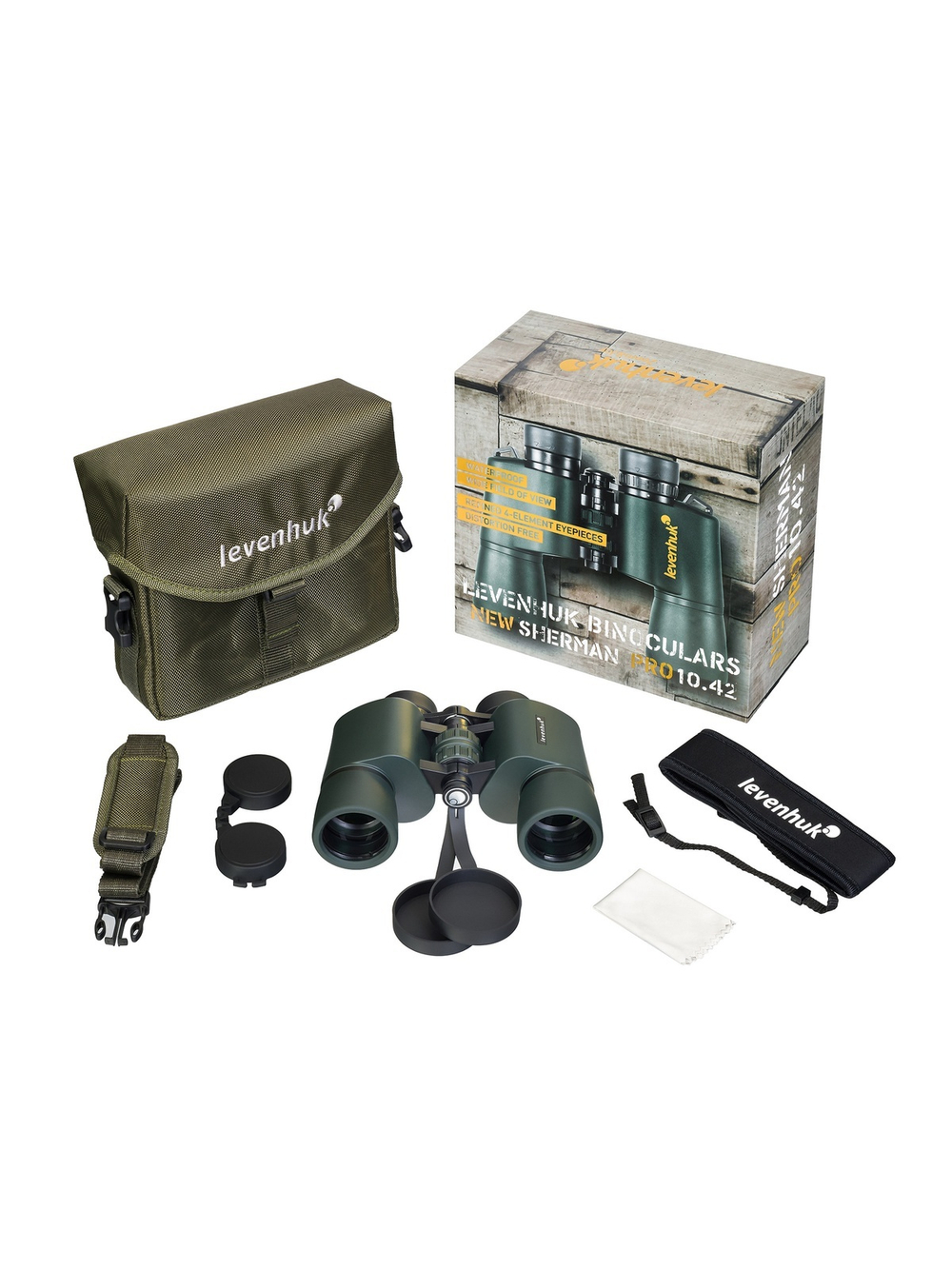 Бинокль Levenhuk New Sherman PRO 10x42
