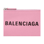 Balenciaga Cash Key Ring Cow Leather Card Holder Card Holder Women"s Pink