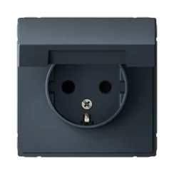 Розетка с крышкой Systeme Electric ArtGallery Грифель GAL000746
