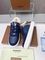Кеды тёмно-синие с бежевыми клетчатыми вставками от Burberry BP5-892150 — фото 3 [TG 6f434d262b1d-003]