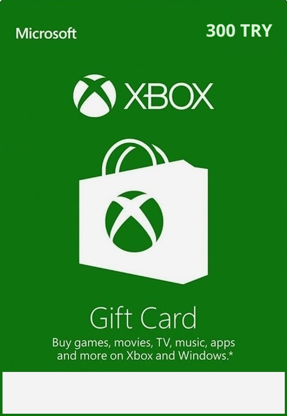Пополнение бумажника на 300 Турецких Лир TRY (Xbox Store Турция) [Цифровой код доступа]
