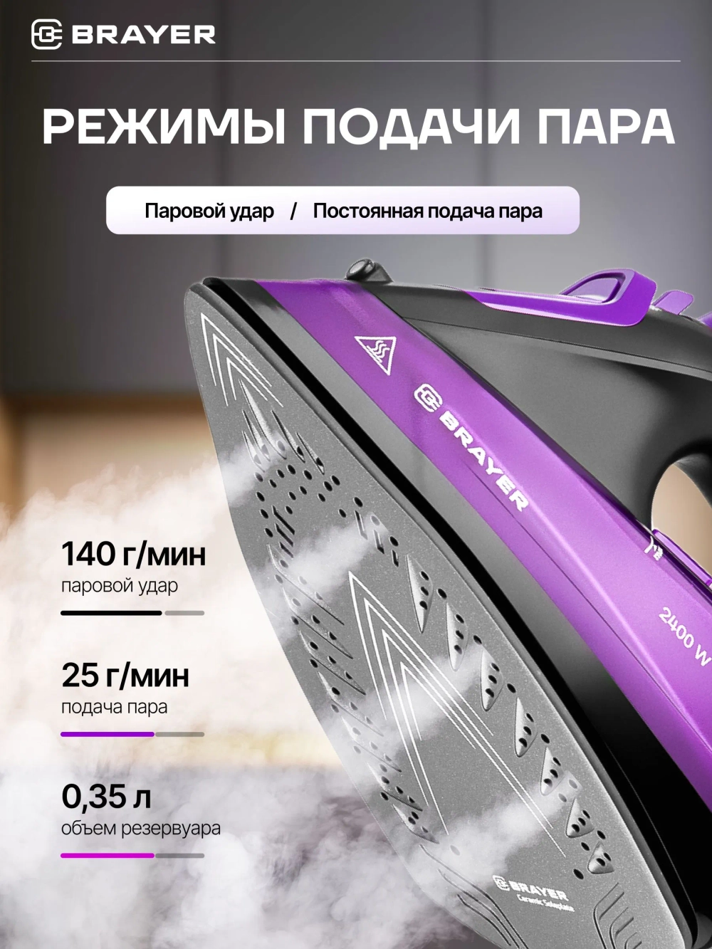 Утюг BRAYER 4016BR