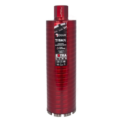 Коронка алмазная DIAM EXTRA LINE TITAN (сухое сверление) 102x300 мм; 1 1/4'' 313026